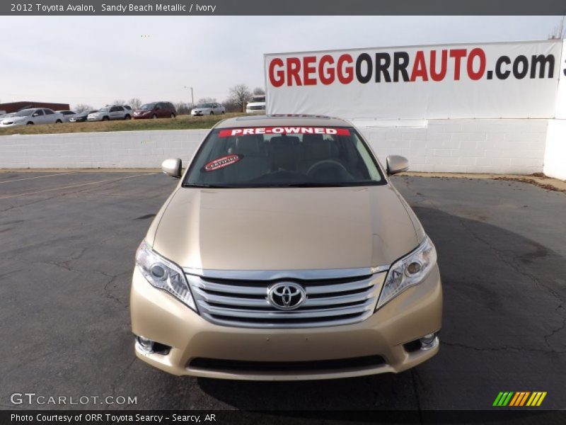 Sandy Beach Metallic / Ivory 2012 Toyota Avalon