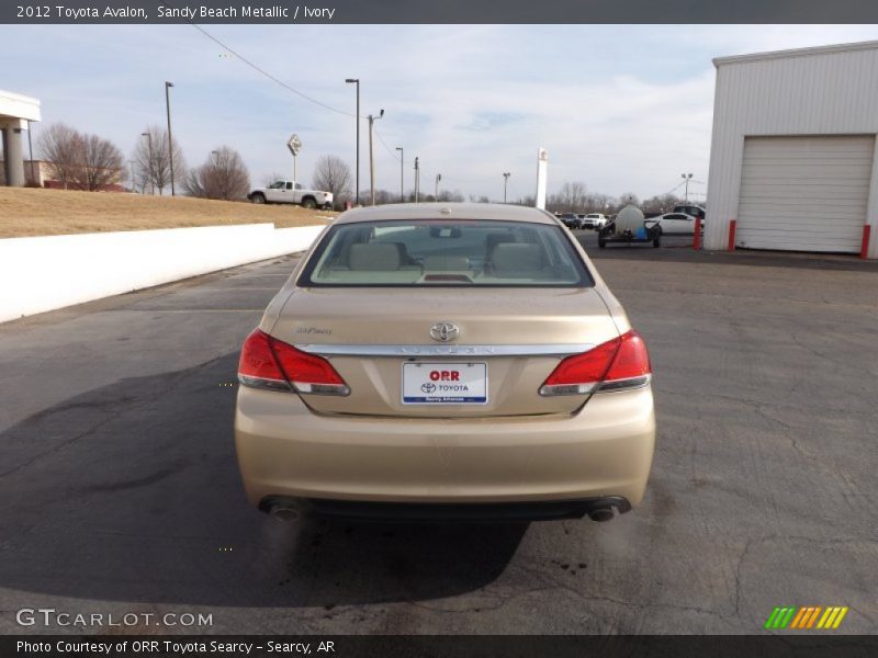 Sandy Beach Metallic / Ivory 2012 Toyota Avalon