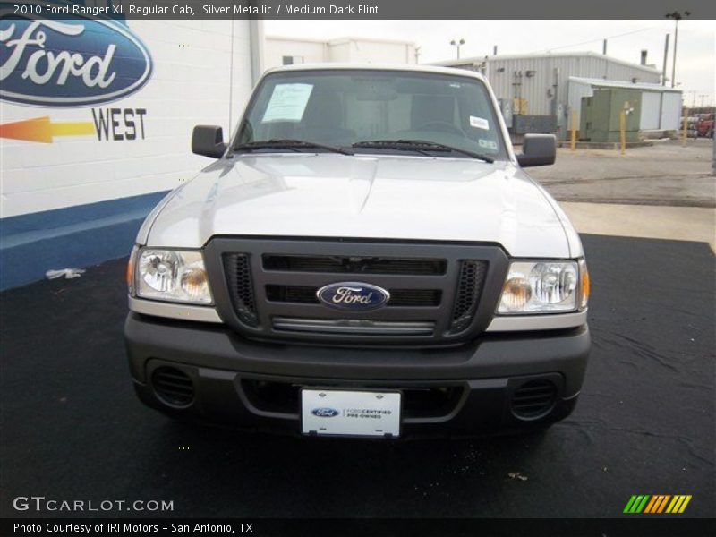 Silver Metallic / Medium Dark Flint 2010 Ford Ranger XL Regular Cab