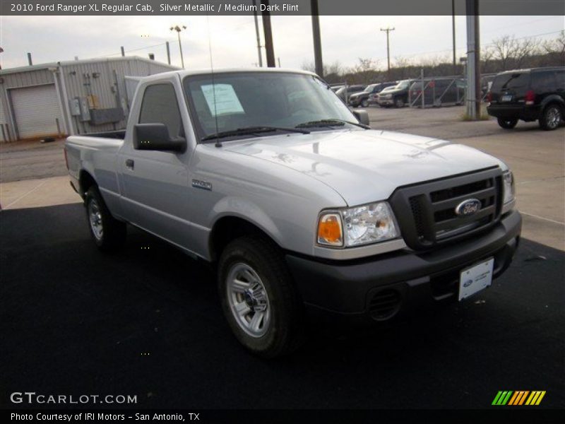 Silver Metallic / Medium Dark Flint 2010 Ford Ranger XL Regular Cab