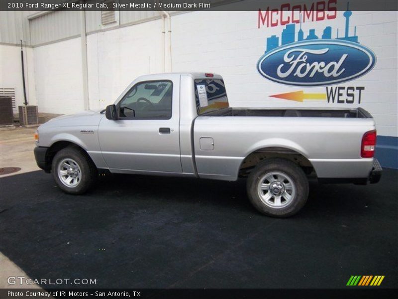 Silver Metallic / Medium Dark Flint 2010 Ford Ranger XL Regular Cab