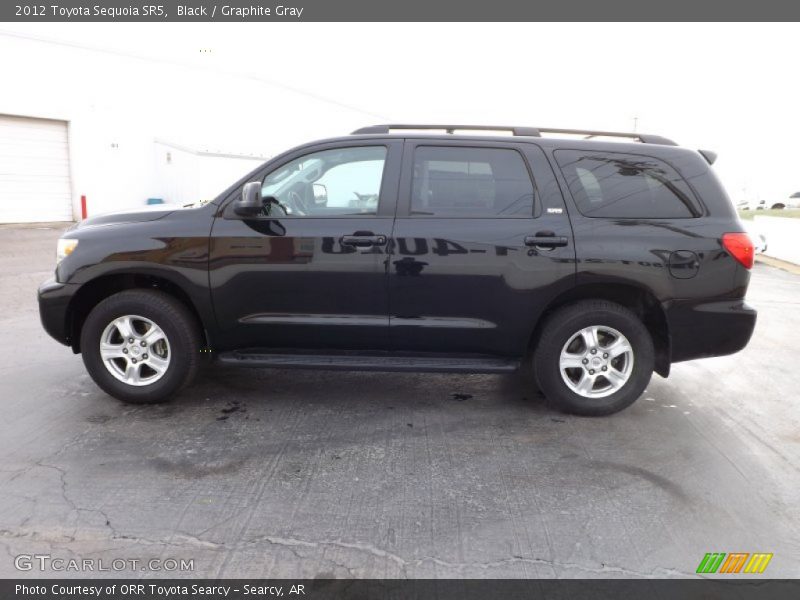 Black / Graphite Gray 2012 Toyota Sequoia SR5