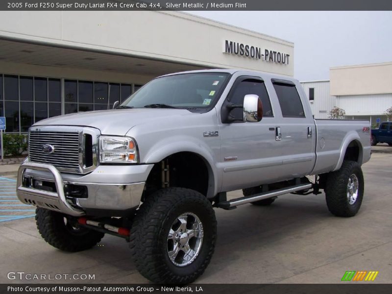 Silver Metallic / Medium Flint 2005 Ford F250 Super Duty Lariat FX4 Crew Cab 4x4