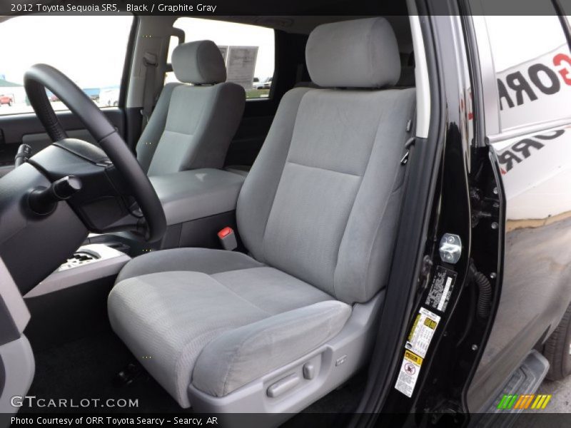 Front Seat of 2012 Sequoia SR5