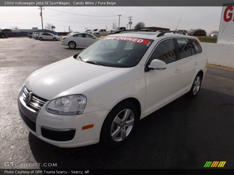 Candy White / Pure Beige 2009 Volkswagen Jetta SE SportWagen