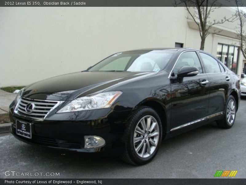 Obsidian Black / Saddle 2012 Lexus ES 350