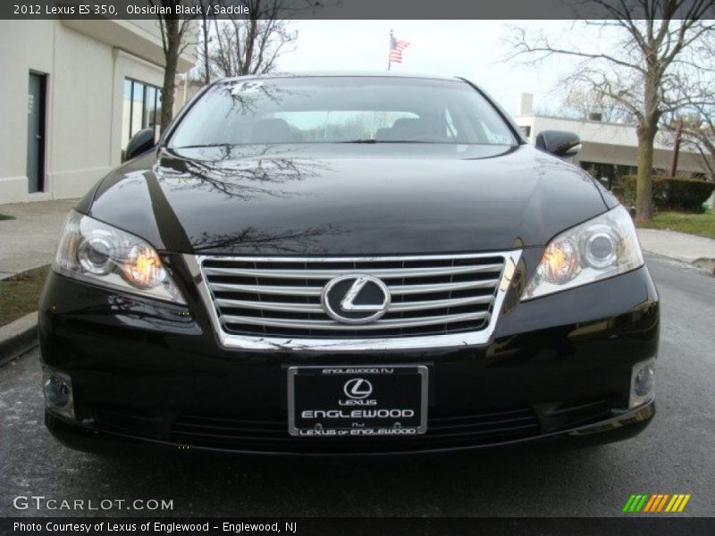Obsidian Black / Saddle 2012 Lexus ES 350