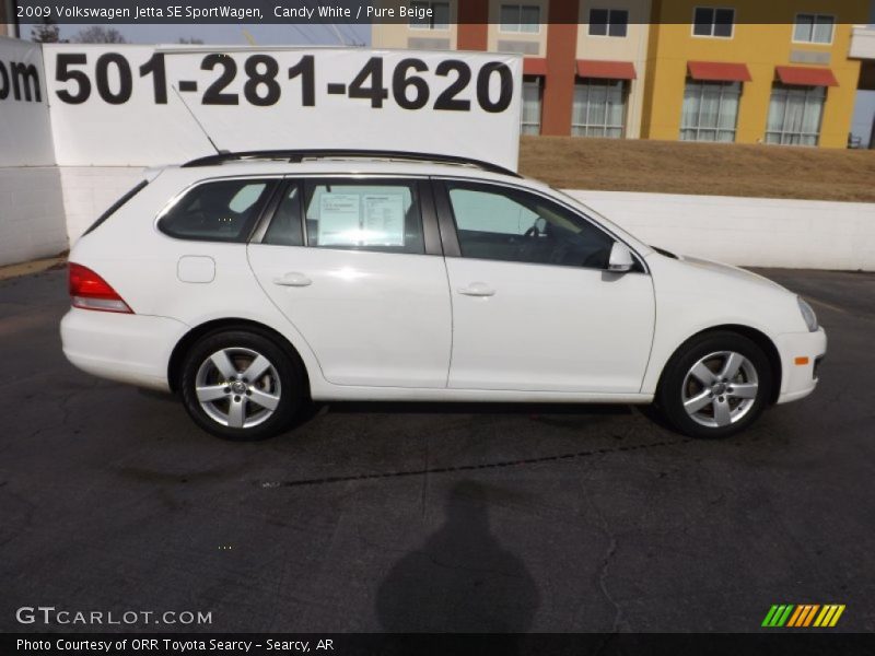 Candy White / Pure Beige 2009 Volkswagen Jetta SE SportWagen