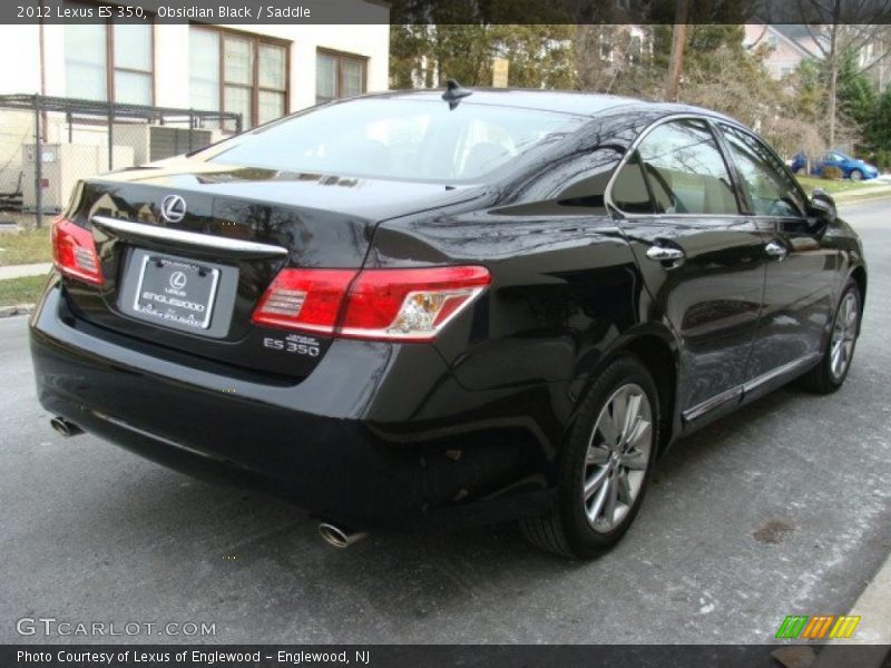 Obsidian Black / Saddle 2012 Lexus ES 350