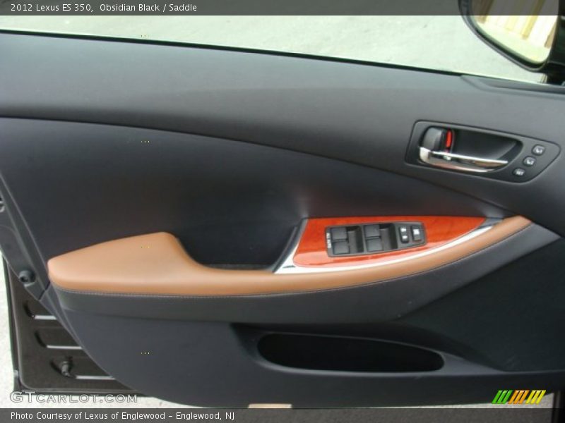 Obsidian Black / Saddle 2012 Lexus ES 350
