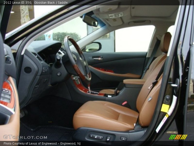 Obsidian Black / Saddle 2012 Lexus ES 350