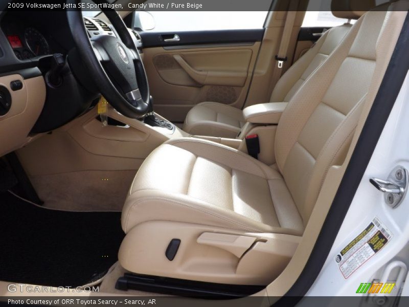 Candy White / Pure Beige 2009 Volkswagen Jetta SE SportWagen