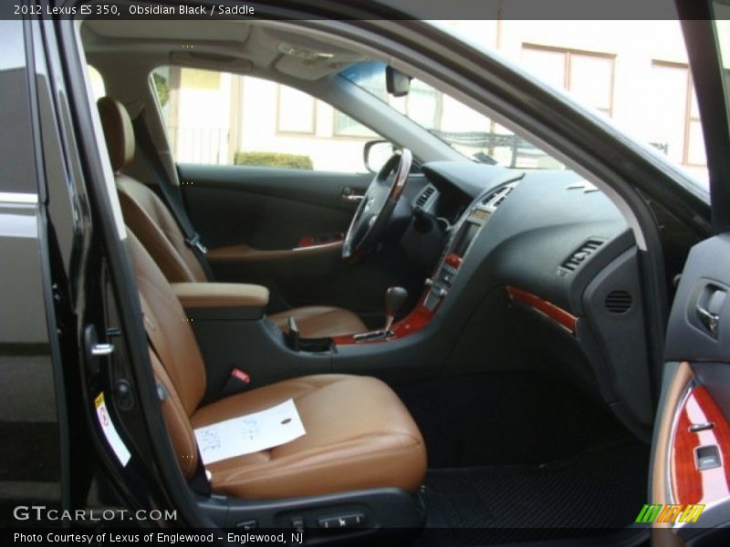 Obsidian Black / Saddle 2012 Lexus ES 350