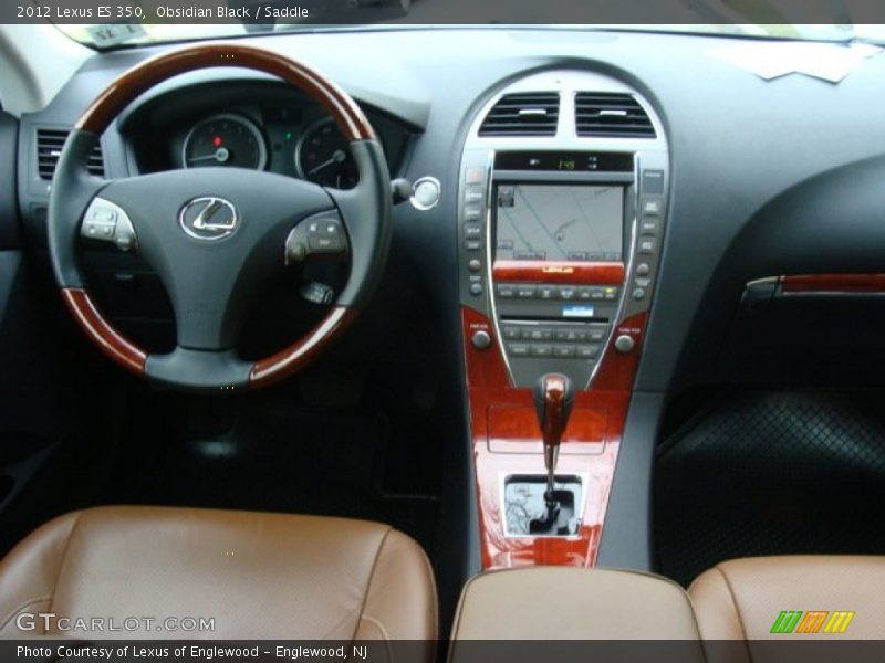 Obsidian Black / Saddle 2012 Lexus ES 350