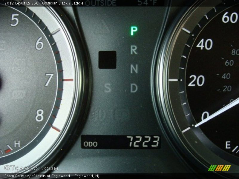 Obsidian Black / Saddle 2012 Lexus ES 350
