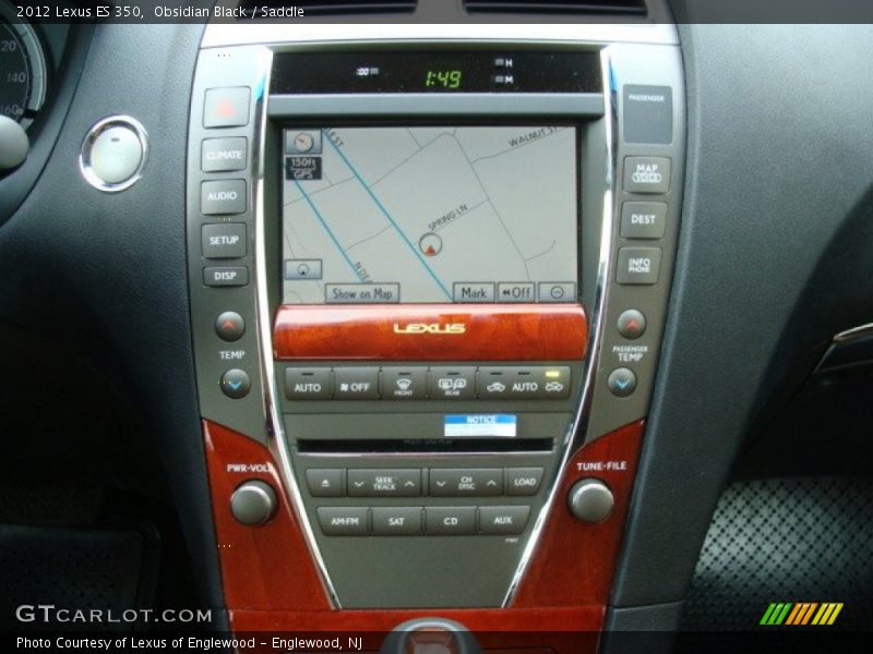 Obsidian Black / Saddle 2012 Lexus ES 350