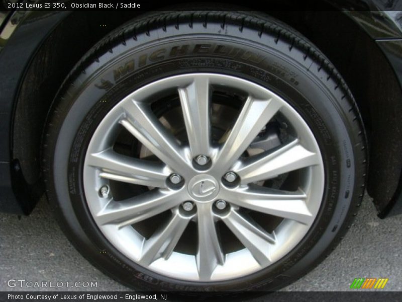 Obsidian Black / Saddle 2012 Lexus ES 350