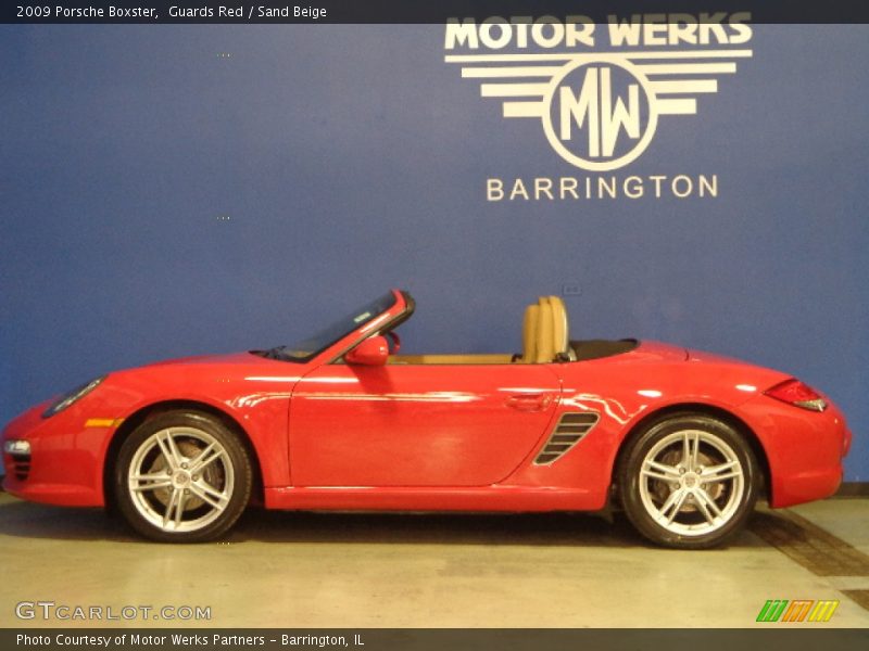 Guards Red / Sand Beige 2009 Porsche Boxster