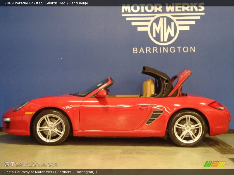 Guards Red / Sand Beige 2009 Porsche Boxster