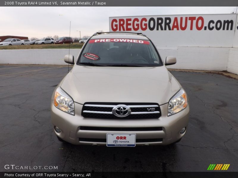 Savannah Metallic / Taupe 2008 Toyota RAV4 Limited V6