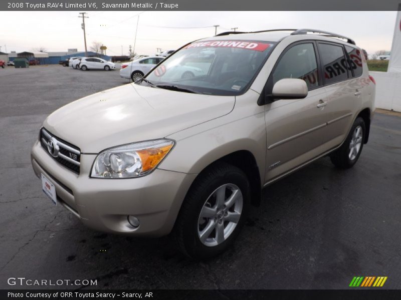 Savannah Metallic / Taupe 2008 Toyota RAV4 Limited V6