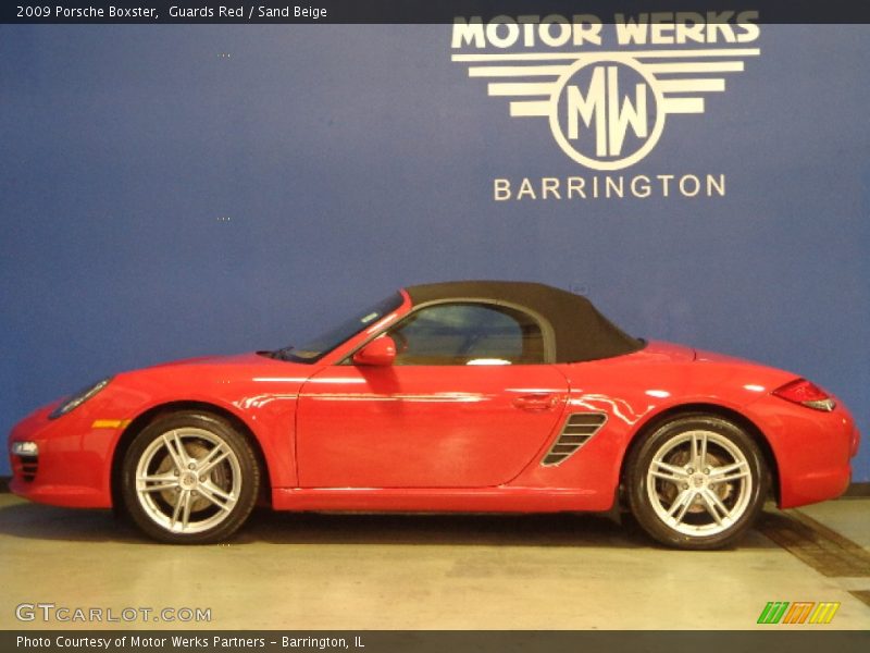 Guards Red / Sand Beige 2009 Porsche Boxster