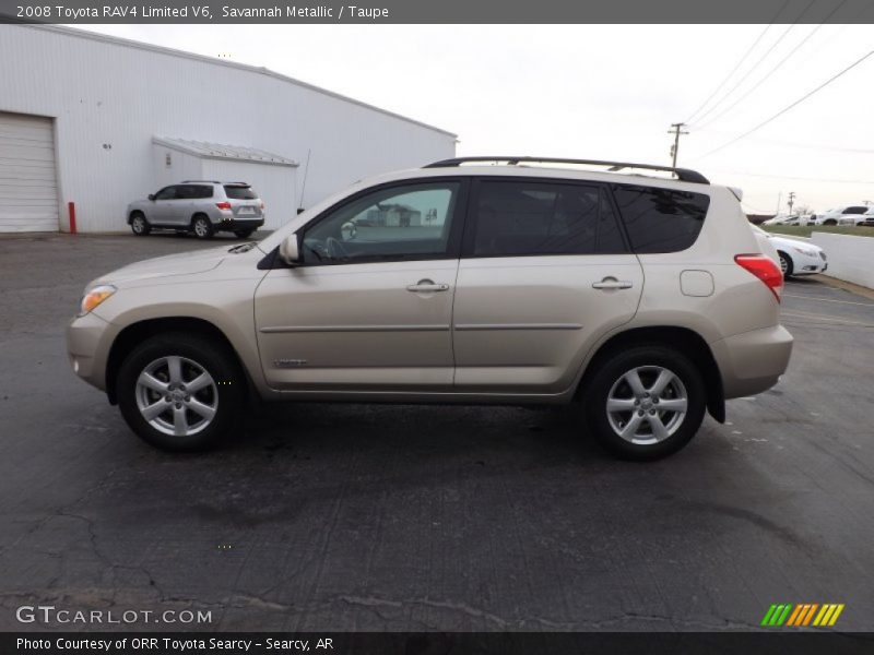 Savannah Metallic / Taupe 2008 Toyota RAV4 Limited V6