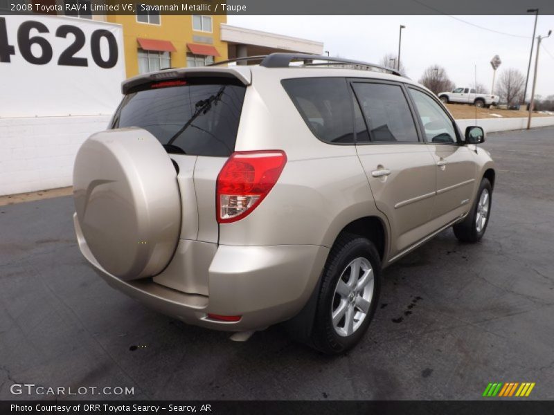 Savannah Metallic / Taupe 2008 Toyota RAV4 Limited V6