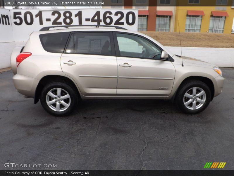 Savannah Metallic / Taupe 2008 Toyota RAV4 Limited V6