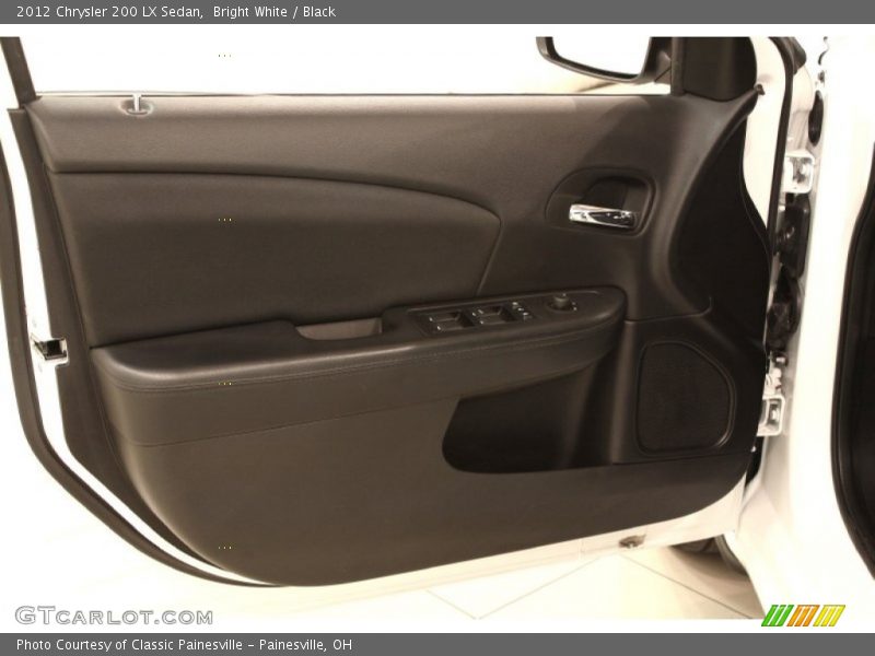 Bright White / Black 2012 Chrysler 200 LX Sedan