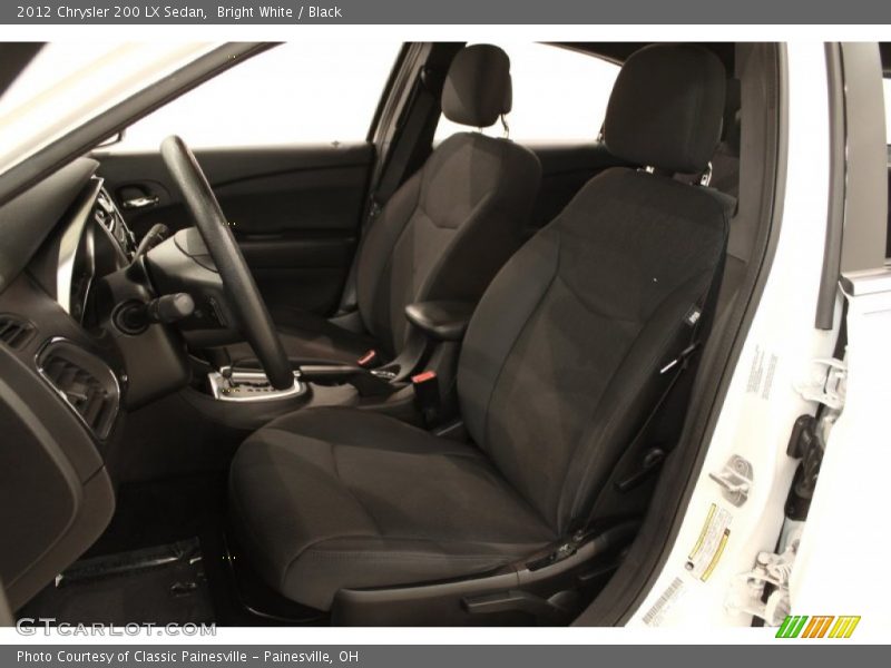 Bright White / Black 2012 Chrysler 200 LX Sedan