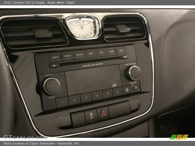 Bright White / Black 2012 Chrysler 200 LX Sedan