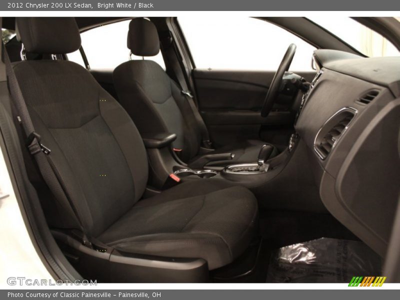 Bright White / Black 2012 Chrysler 200 LX Sedan