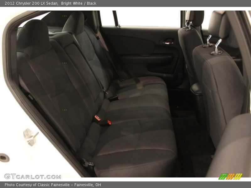 Bright White / Black 2012 Chrysler 200 LX Sedan