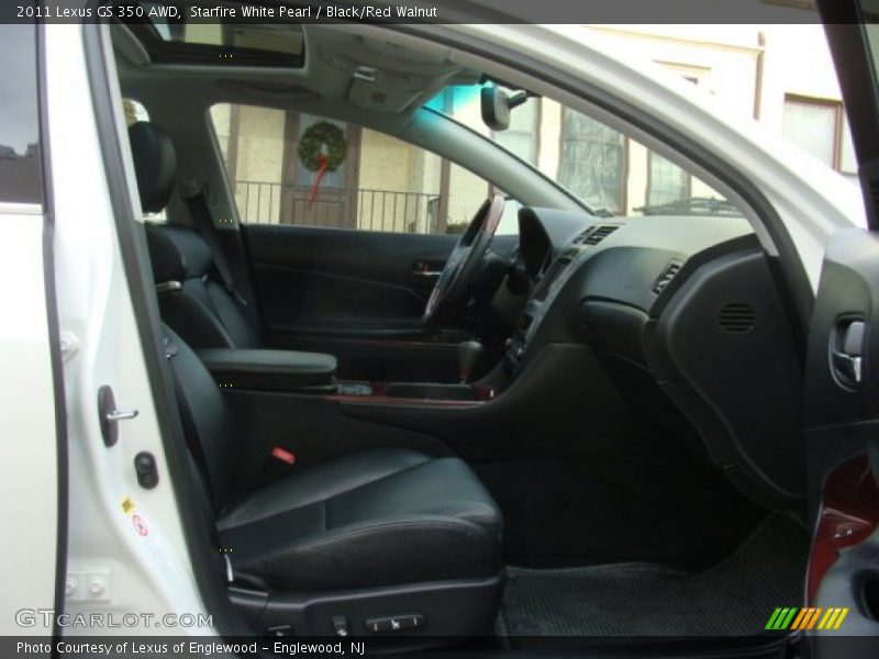 Starfire White Pearl / Black/Red Walnut 2011 Lexus GS 350 AWD
