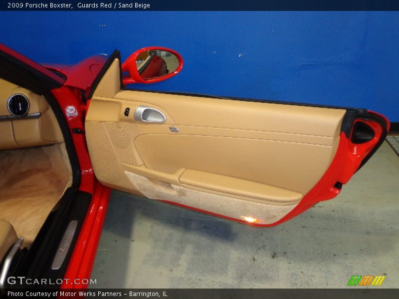 Guards Red / Sand Beige 2009 Porsche Boxster