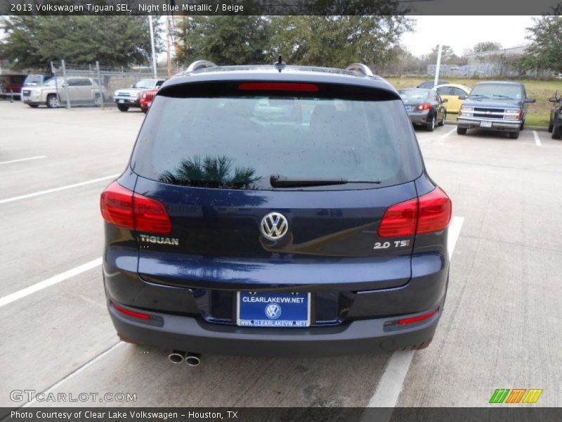 Night Blue Metallic / Beige 2013 Volkswagen Tiguan SEL
