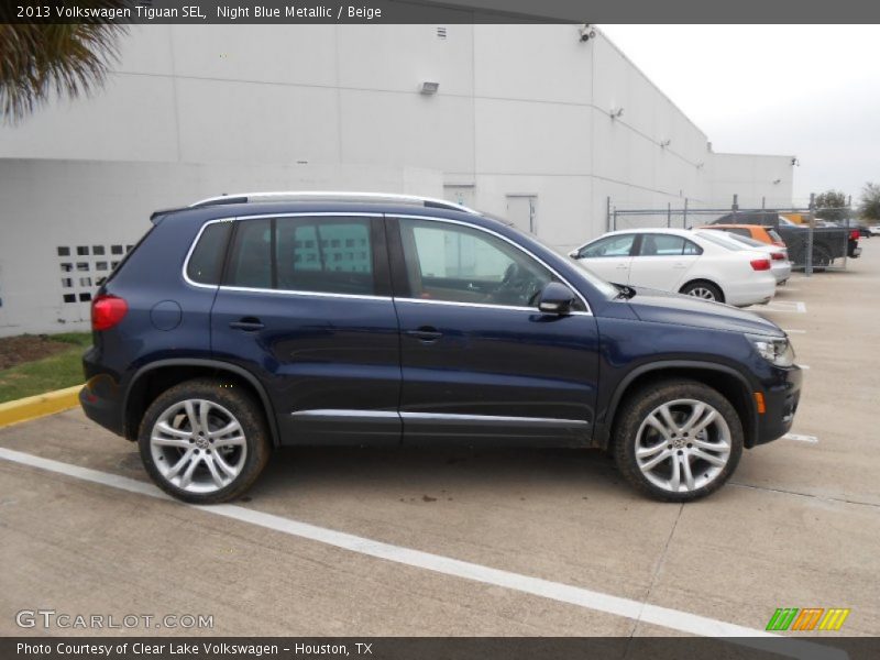 Night Blue Metallic / Beige 2013 Volkswagen Tiguan SEL