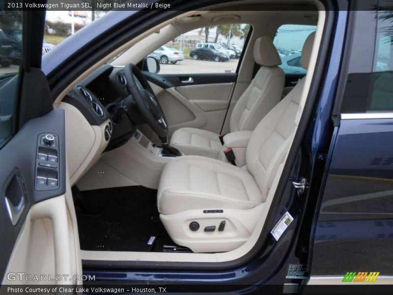 Night Blue Metallic / Beige 2013 Volkswagen Tiguan SEL