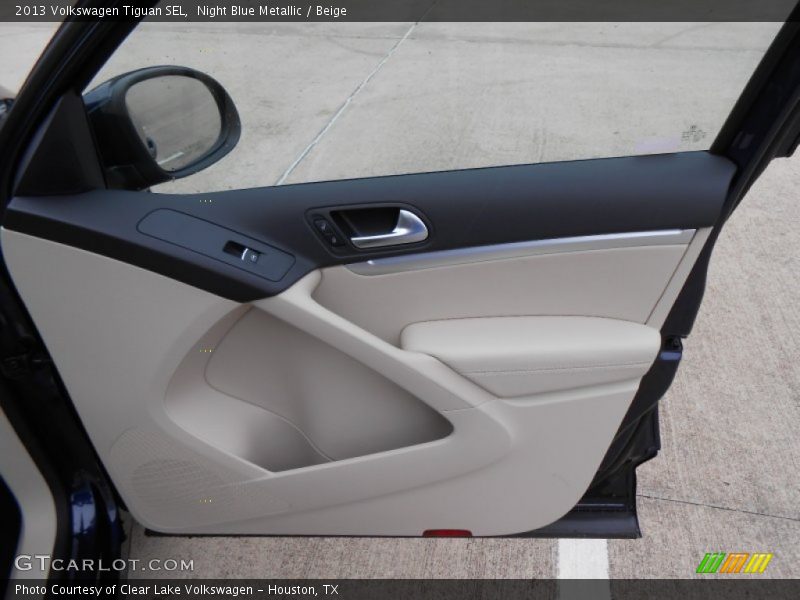 Night Blue Metallic / Beige 2013 Volkswagen Tiguan SEL