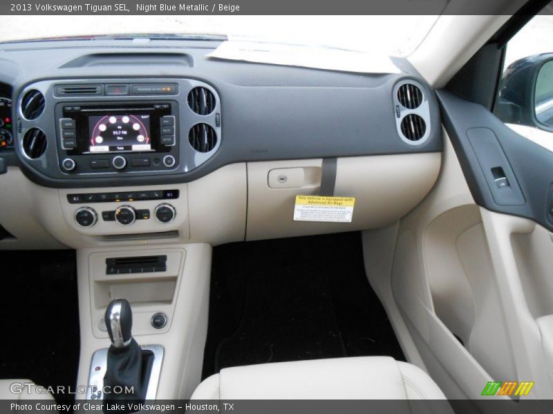 Night Blue Metallic / Beige 2013 Volkswagen Tiguan SEL