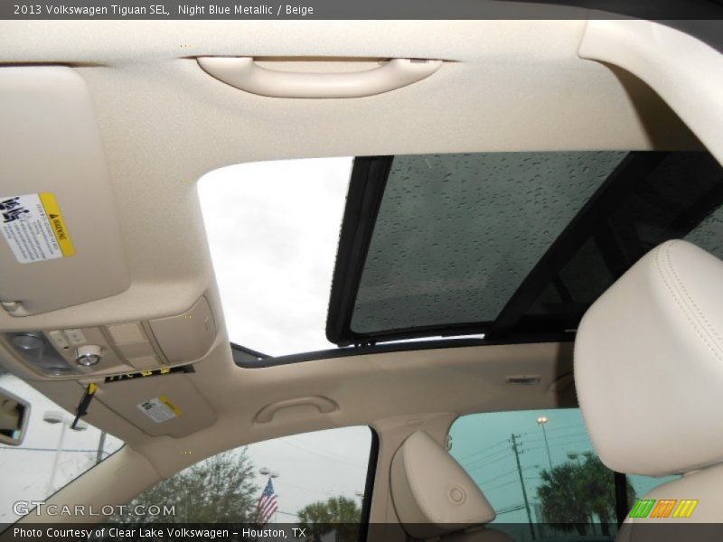 Night Blue Metallic / Beige 2013 Volkswagen Tiguan SEL