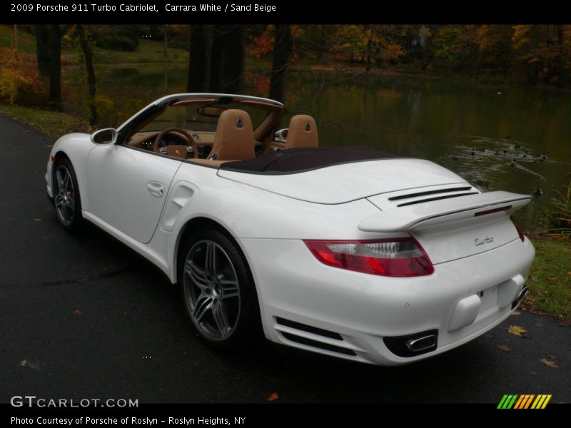 Carrara White / Sand Beige 2009 Porsche 911 Turbo Cabriolet