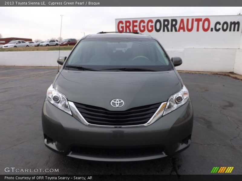 Cypress Green Pearl / Bisque 2013 Toyota Sienna LE