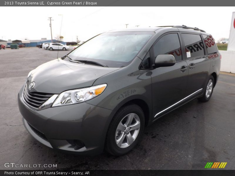 Cypress Green Pearl / Bisque 2013 Toyota Sienna LE