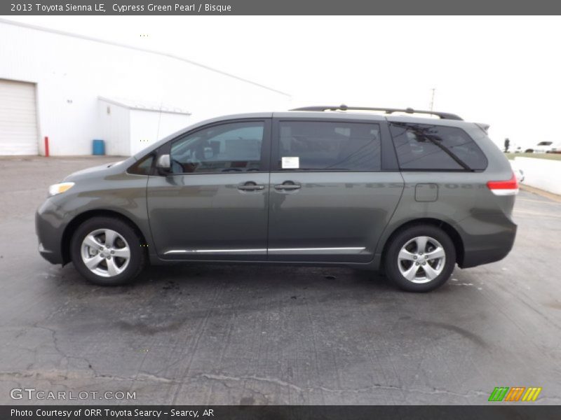 Cypress Green Pearl / Bisque 2013 Toyota Sienna LE