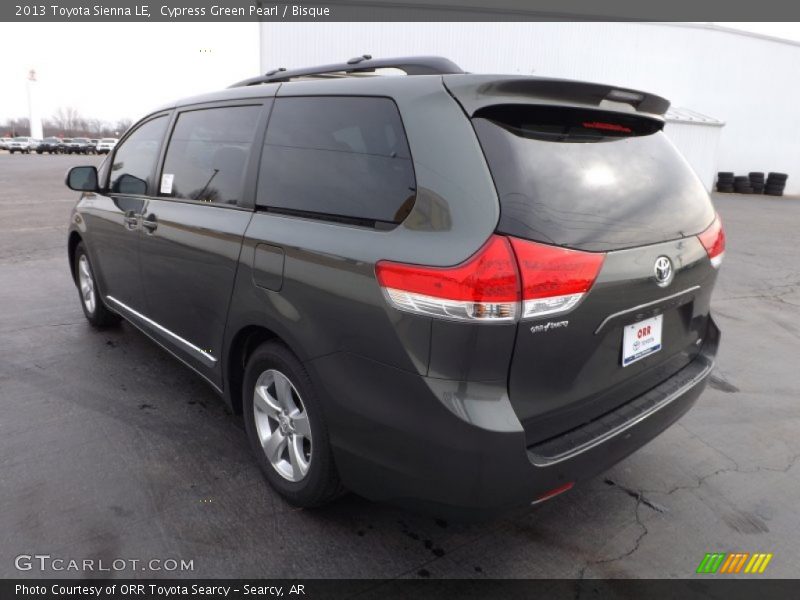 Cypress Green Pearl / Bisque 2013 Toyota Sienna LE