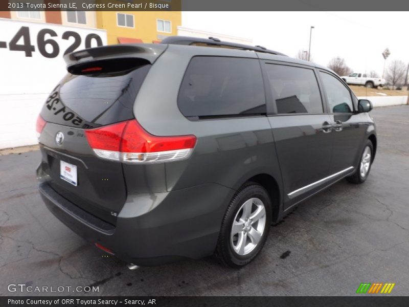 Cypress Green Pearl / Bisque 2013 Toyota Sienna LE