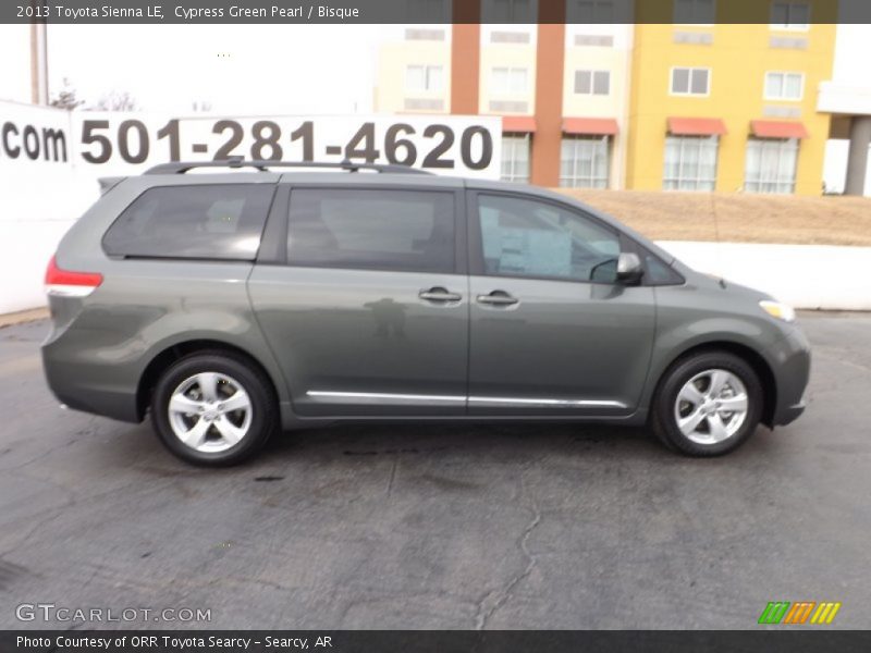 Cypress Green Pearl / Bisque 2013 Toyota Sienna LE