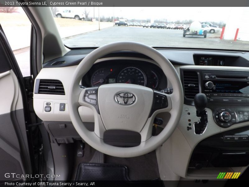 Cypress Green Pearl / Bisque 2013 Toyota Sienna LE